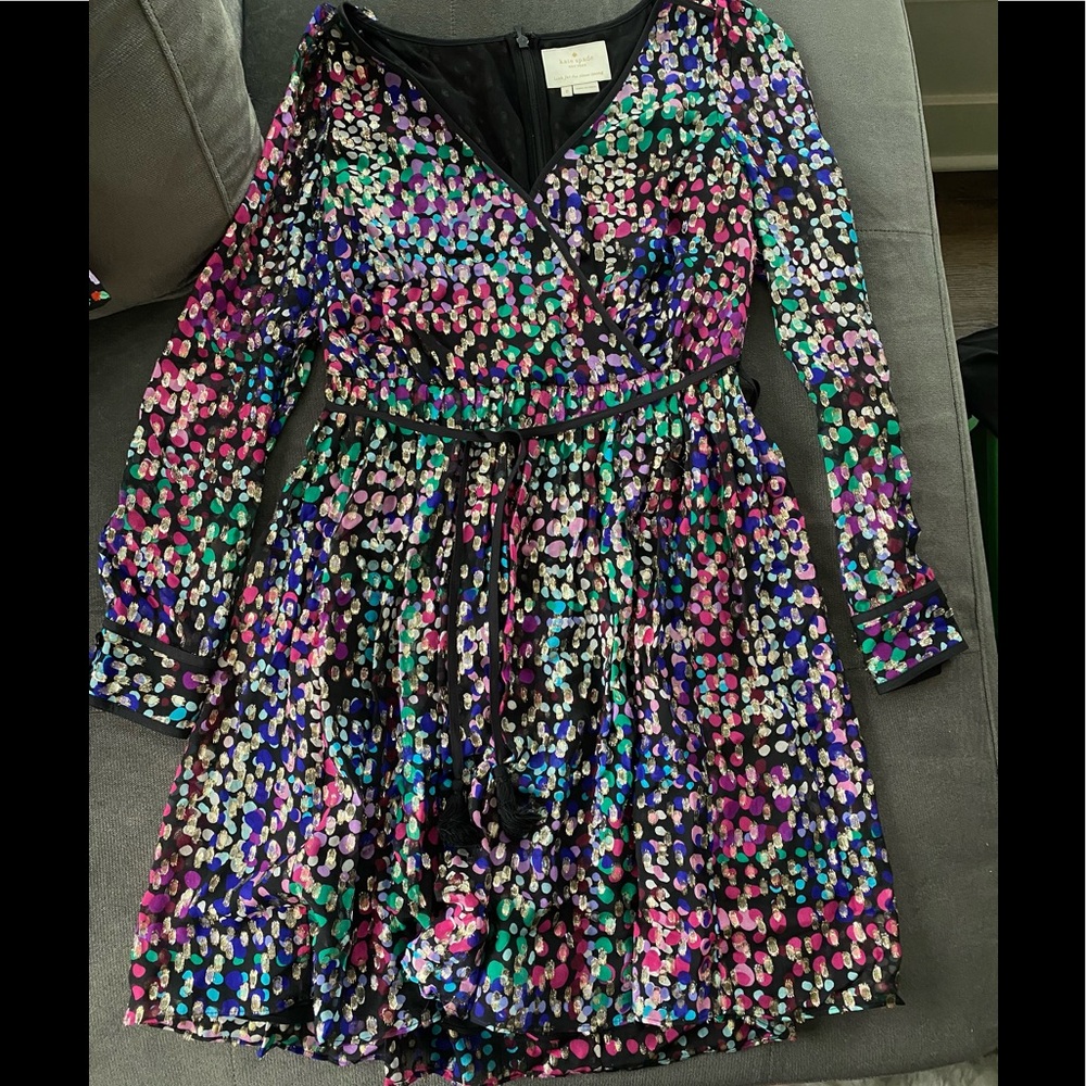 Kate spade metallic dot dress